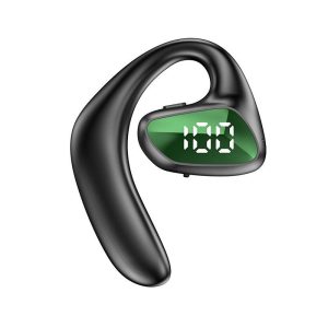 M-k8 Bluetooth-compatible Earphone Hanging Ear Type Unilateral Business Headsets Waterproof Music Earbuds black green  |   Bluetooth Earphones Bluetooth Earphones Black green