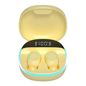 M13 Tws Wireless Bluetooth-compatible 5.2 Headset In-ear Binaural Stereo Music Earbuds With Digital Display Mini Sports Earphones yellow  |   Bluetooth Earphones Bluetooth Earphones Bluetooth Earphones