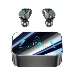 M48 Wireless Earbuds Ultra Long Playtime Headphones With Power Display Charging Case Sweatproof Earbuds For Sports Working black  |   Bluetooth Earphones Bluetooth Earphones Black