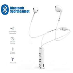 Magnetic Wireless Bluetooth Earphone Stereo Sports In Ear Hands-free Earbud XT13 Headset With Mic for Phone and Tablet white  |   Bluetooth Earphones Bluetooth Earphones Bluetooth Earphones