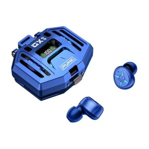 Mechanical System Wireless Earbuds Gaming Ear Buds With Charging Case In Ear Touch Control Earplug Headset For Sports Laptop Computer Royal blue  |   Bluetooth Earphones Bluetooth Earphones Bluetooth Earphones