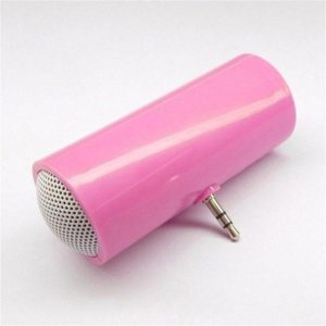 Mini Speaker Mobile Phone Tablet Mini Stereo Loudspeaker Box 2W 3.5mm Plug Pink  |   Stereo Speakers Earphones & Speakers Pink