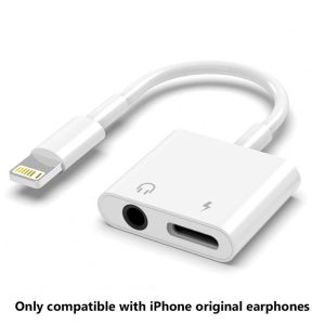 Mobile  Audio  Adapter 3.5mm Jack Headset Charging Connector Adapter Cable For Iphone 3.5 Earphone round hole + charging 2 in 1  |   Earphones Accessories Earphones & Speakers 3.5 Earphone round hole + charging 2 in 1