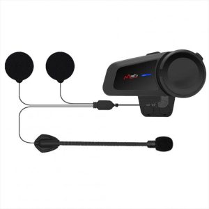 Motorcycle Helmet Bluetooth-compatible Headset Fm Radio Waterproof Universal Hd Group Intercom Earphone black  |   Sports Headphones Earphones & Speakers Black