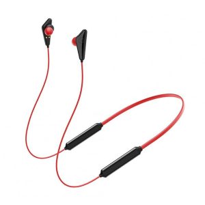 Neck Hanging Bluetooth-compatible 5.0 Headset Magnetic Charging Large Battery Sports Earplugs Noise Reduction Music Headphone Red  |   Sports Headphones Earphones & Speakers Red