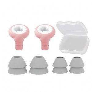 Noise Canceling Earplugs Replacement Quiet Soundproof Hearing Protection Silicone Sleep Ear Plug With Ear Cap ES200 pink  |   Earphones Accessories Earphones & Speakers Earphones Accessories