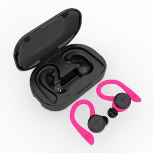 Noise Reduction Bluetooth-compatible Headset Comfortable Ergonomic Design Wireless In-ear Ear Hooks High-power Sports Headphones red  |   Sports Headphones Earphones & Speakers Red