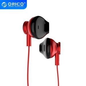 ORICO In-ear Wired Earphone Colorful HiFi Headset Gamer Earbuds Bass Music Gaming Headphones with Mic for Xiaomi Honor iPhone red  |   Wired Earphones Earphones & Speakers Red