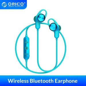 Orico Wireless Bluetooth Headphones Music Game In-Ear Magnetic Suspended Neck Hands-Free Sports Headphones blue  |   Sports Headphones Earphones & Speakers Blue