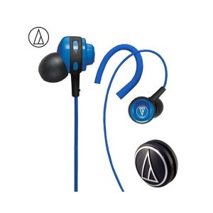 Original Audio Technica ATH-COR150 Wired Earphone In-ear Sport Headset Adjustable Ear-hook Headphone Sweatproof Design Blue  |   Sports Headphones Earphones & Speakers Blue