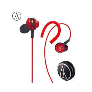 Original Audio Technica ATH-COR150 Wired Earphone In-ear Sport Headset Adjustable Ear-hook Headphone Sweatproof Design Red  |   Sports Headphones Earphones & Speakers Red