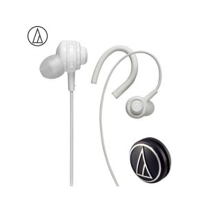 Original Audio Technica ATH-COR150 Wired Earphone In-ear Sport Headset Adjustable Ear-hook Headphone Sweatproof Design White  |   Sports Headphones Earphones & Speakers Sports Headphones