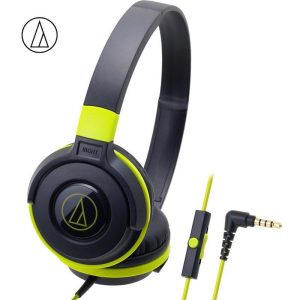 Original Audio Technica ATH-S100iS Headset Wired Control Game Headphone with Micphone Bass Music Earphone for Cellphones Computer Yellow  |   Over-ear Headphones Earphones & Speakers Over-ear Headphones