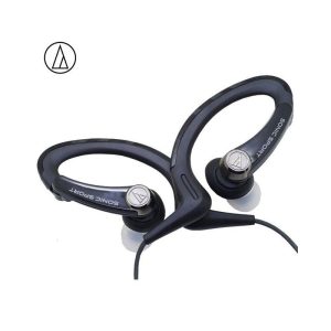 Original Audio Technica ATH-SPORT1iS In-ear Wired Sport Earphone With Wire Control With IPX5 Waterproof For IOS Android Smartphone Black  |   Sports Headphones Earphones & Speakers Black