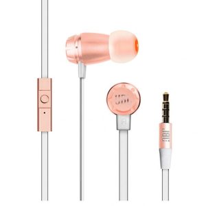 Original JBL T380a Double Moving Coil Earphones Built-in Microphone Wire-controlled Hifi In-ear Earbuds Universal Compatible For Android pink  |   Wired Earphones Earphones & Speakers Pink