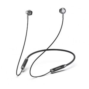 Original LENOVO He06 Bluetooth 5.0 Neckband Wireless Earphones Stereo Sports Magnetic Waterproof Headset black  |   Sports Headphones Earphones & Speakers Black