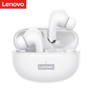 Original LENOVO Lp5 Tws Bluetooth-compatible Headset True Wireless Noise Reduction Earbuds Game Sports Listening Music Earphone White  |   Bluetooth Earphones Bluetooth Earphones Bluetooth Earphones