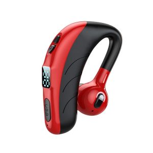 P13 Business Wireless Headset Led Digital Display Hifi Subwoofer Sports Bluetooth Earphone red  |   Sports Headphones Earphones & Speakers Red