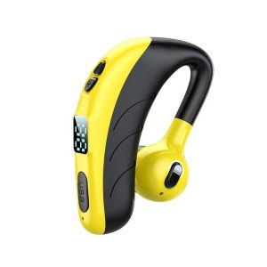 P13 Business Wireless Headset Led Digital Display Hifi Subwoofer Sports Bluetooth Earphone yellow  |   Sports Headphones Earphones & Speakers Sports Headphones