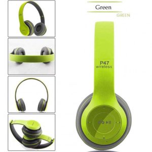 P47 Foldable Wireless  Headphones, Tablet Bluetooth-compatible Headset With Mic, Compatible For Mobile Xiaomi Iphone Sumsamg green  |   Over-ear Headphones Earphones & Speakers Green