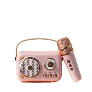 Portable Bluetooth Speaker B152 Audio Integrated Microphone Speaker Small Family KTV Pink  |   Stereo Speakers Earphones & Speakers Pink