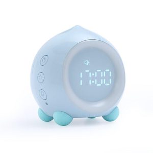 Portable Digital Alarm Clock with Led Light USB Charging Kids Bluetooth Speaker Snooze Clock blue_Bluetooth  |   Stereo Speakers Earphones & Speakers Blue + Bluetooth