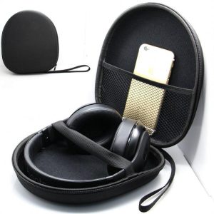 Portable Hard Shell Headphone Organizer Bag Waterproof Travel Zipper Pouch Box For Earbuds Cable Charger black  |   Earphones Accessories Earphones & Speakers Black