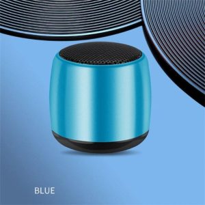 Portable Speaker Wireless Surround Sound Mini Speaker Rich Bass Metal Material Stereo Speaker For Outdoors Travel Pool Beach blue  |   Stereo Speakers Earphones & Speakers Blue