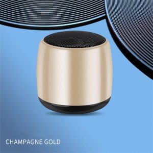 Portable Speaker Wireless Surround Sound Mini Speaker Rich Bass Metal Material Stereo Speaker For Outdoors Travel Pool Beach gold  |   Stereo Speakers Earphones & Speakers Gold