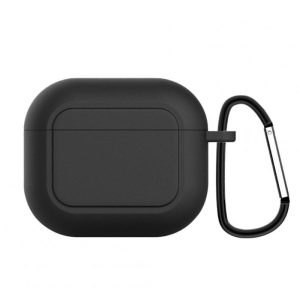 Portable Wireless Headset Soft Silicone  Case Large-capacity Protective Cover Storage Pouch Compatible For airpod 3rd Gen Black  |   Earphones Accessories Earphones & Speakers Black