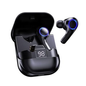 PT08 Wireless Earbuds Ultra Long Playtime Headphones Touch Control Lighting Ear Buds For Sports Working Running black  |   Bluetooth Earphones Bluetooth Earphones Black