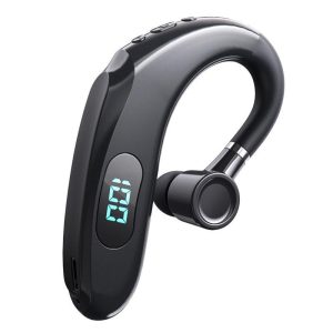 Q20 Business Bluetooth-compatible Headset Digital Display Ear-hook Headphones Stereo Noise Reduction Earphone black  |   Sports Headphones Earphones & Speakers Black