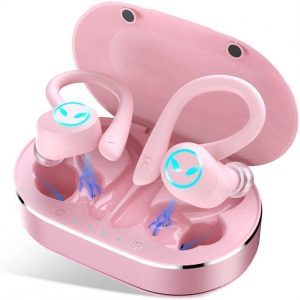 Q25 Pro Noise Cancelling Wireless Earphones Bluetooth-compatible Stereo Bass Earbuds Ear Hook Sports Gaming Headsets pink  |   Bluetooth Earphones Bluetooth Earphones Bluetooth Earphones