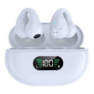 Q80 TWS Wireless Headphones Bluetooth 5.3 Bone Conduction Sports Headset Clip-on Earphones White  |   Bluetooth Earphones Bluetooth Earphones Bluetooth Earphones