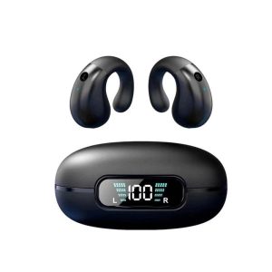 Q92 Open Ear Clip Headphones Wireless Earbuds ENC Call Noise Reduction Bone Conduction Fitness Earbuds Waterproof black  |   Bluetooth Earphones Bluetooth Earphones Black