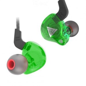 Qkz Ak6 Copper Driver Hi-fi Sports Headphones 3.5mm In-ear Earphone For Running With Microphone Music Earbuds green  |   Wired Earphones Earphones & Speakers Green