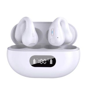 R15 Bone Conduction Headset Bluetooth 5.3 Clip-on Earphone Intelligent Noise-cancelling Headphones White  |   Bluetooth Earphones Bluetooth Earphones Bluetooth Earphones