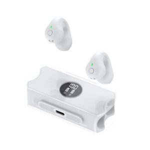 R19 Wireless Clip-on Earbuds Stereo Sound Headphones With LED Display Charging Case Earphones For Running Workout Sports White  |   Bluetooth Earphones Bluetooth Earphones Bluetooth Earphones