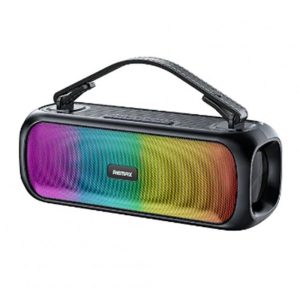 Remax Bluetooth Speaker Rgb Light Effect Waterproof Portable Outdoor Subwoofer Square Dance Audio Black  |   Stereo Speakers Earphones & Speakers Black