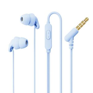 REMAX RM-518 Headphones Wired Microphone Earbud In-Ear Earphones Built-in Call Control Clear Audio For Most Mobile Devices Blue +3.5 socket  |   Wired Earphones Earphones & Speakers Blue +3.5 socket