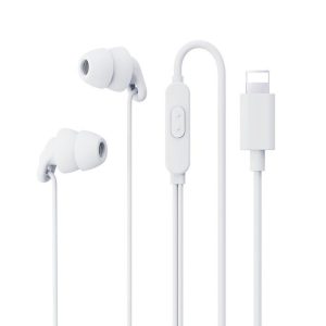 REMAX RM-518 Headphones Wired Microphone Earbud In-Ear Earphones Built-in Call Control Clear Audio For Most Mobile Devices white+lighting  |   Wired Earphones Earphones & Speakers White+lighting