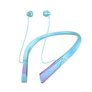 RGB Lighting Headphones Wireless Headphones Noise Canceling Headphones Magnetic Headphones With Neck Cable gradient blue  |   Sports Headphones Earphones & Speakers Gradient blue