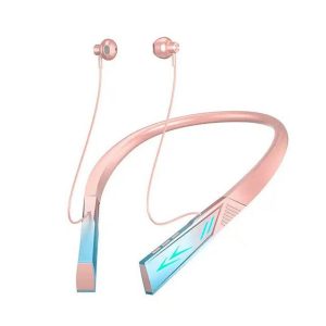 RGB Lighting Headphones Wireless Headphones Noise Canceling Headphones Magnetic Headphones With Neck Cable Gradient powder  |   Sports Headphones Earphones & Speakers Gradient powder