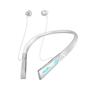 RGB Lighting Headphones Wireless Headphones Noise Canceling Headphones Magnetic Headphones With Neck Cable white  |   Sports Headphones Earphones & Speakers Sports Headphones