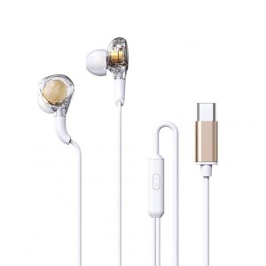 RM-670 Wired Earbuds In-Ear Headphones Stereo Sound Quality Transparent Design Earphones For All 3.5mm Jack Devices RM-670a【TYPE-C】 white  |   Wired Earphones Earphones & Speakers RM-670au3010TYPE-Cu3011 white