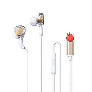 RM-670 Wired Earbuds In-Ear Headphones Stereo Sound Quality Transparent Design Earphones For All 3.5mm Jack Devices RM-670i White  |   Wired Earphones Earphones & Speakers RM-670i White