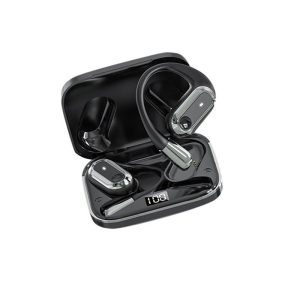 S108 Wireless Hanging Ear Earbuds Comfortable Gaming Ear Buds with Power Display Charging Case Black  |   Bluetooth Earphones Bluetooth Earphones Black