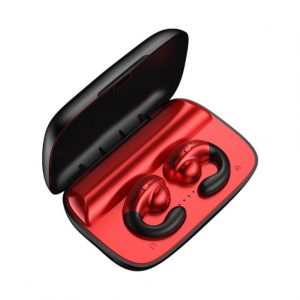 S19 TWS Bluetooth 5.0 Earphone Bass Surround Earbuds Bone Conduction red  |   Bluetooth Earphones Bluetooth Earphones Bluetooth Earphones