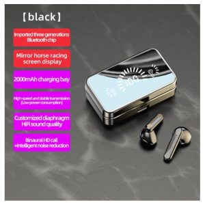 S20 Mirror Surface Wireless Bluetooth Headset Mini Invisible Long Standby Bluetooth Headset Black  |   Bluetooth Earphones Bluetooth Earphones Black