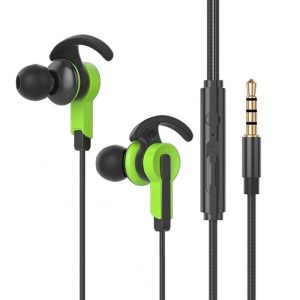 S39 3.5mm Wired Headset In-ear Stereo Bass Music Earbuds Smart Gaming Headphones Mobile Computer Universal Green  |   Wired Earphones Earphones & Speakers Green